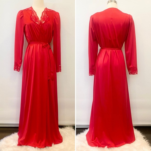 Vintage Intimates & Sleepwear Vintage Silky Satin Nylon Red